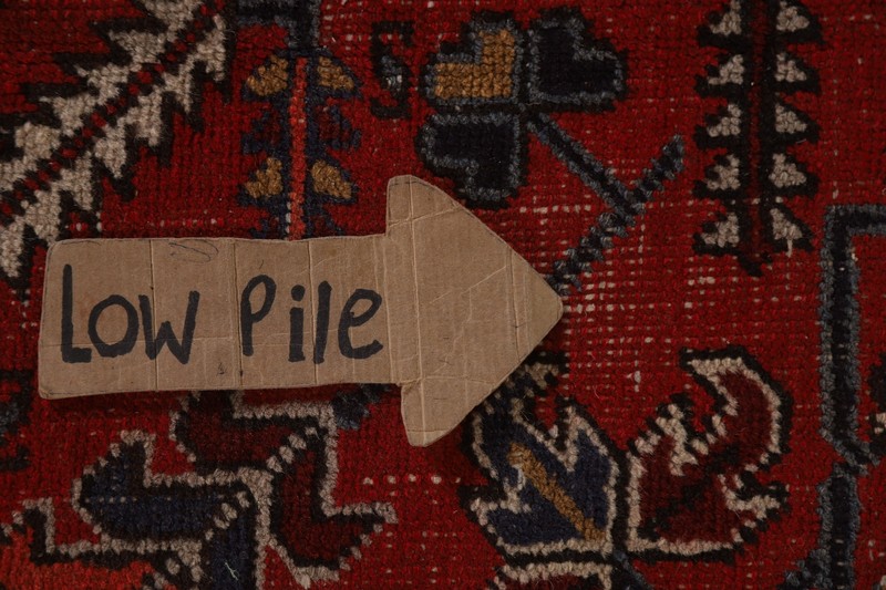 Antique Vegetable Dye Geometric Heriz Handmade 13x23 Oversize Area Rug gallery