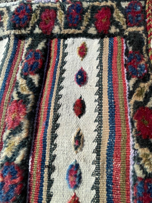 Semi-Antique Caucasian-Shirvan Khorjin complete saddle bags (2' x 4'5") gallery