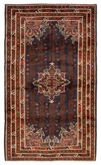 Vintage Hand-Knotted Area Rug 3’8″ x 6’4″ Traditional Oriental Wool Carpet