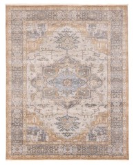 Vintage Hand-Knotted Area Rug 8’1″ x 9’11” Traditional Oriental Wool Carpet