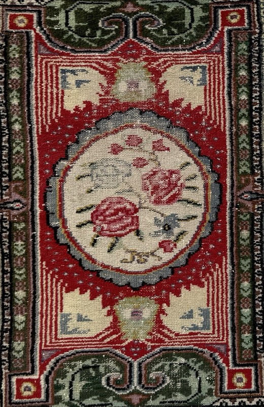 Beautiful Distressed Vintage Rug From Afyon Turkey - 132cm x 84cm gallery
