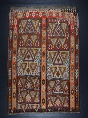 Turkish Caucassian Kilim Rug from Kars Anatolia 8″60 X 5″84′