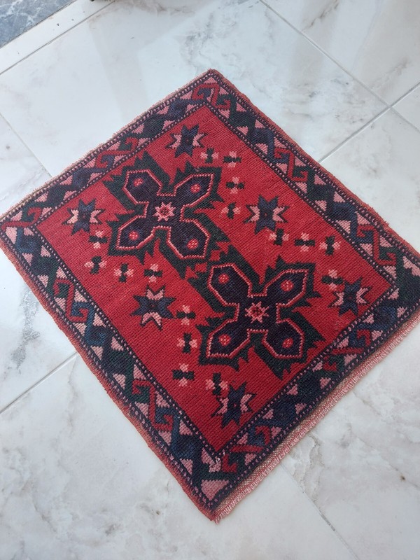 Antique Red Green Rug Home Decor Cushion Rug Handmade Rug Carpet Beautiful Rug gallery