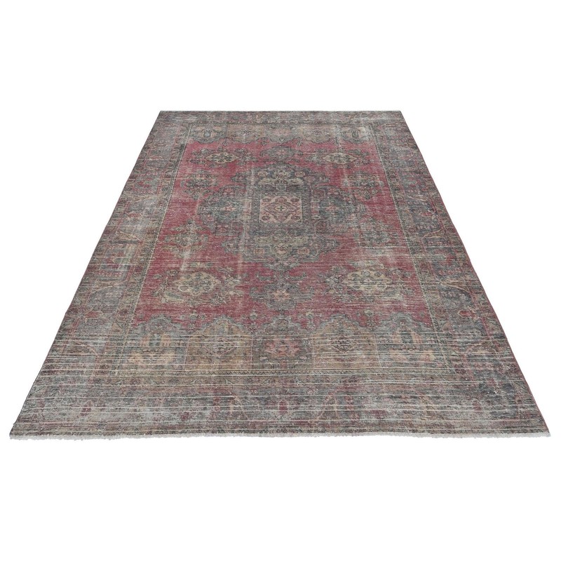 6'7" x 9'3" Solenne East Vintage Hand-Knotted Wool Area Rug gallery