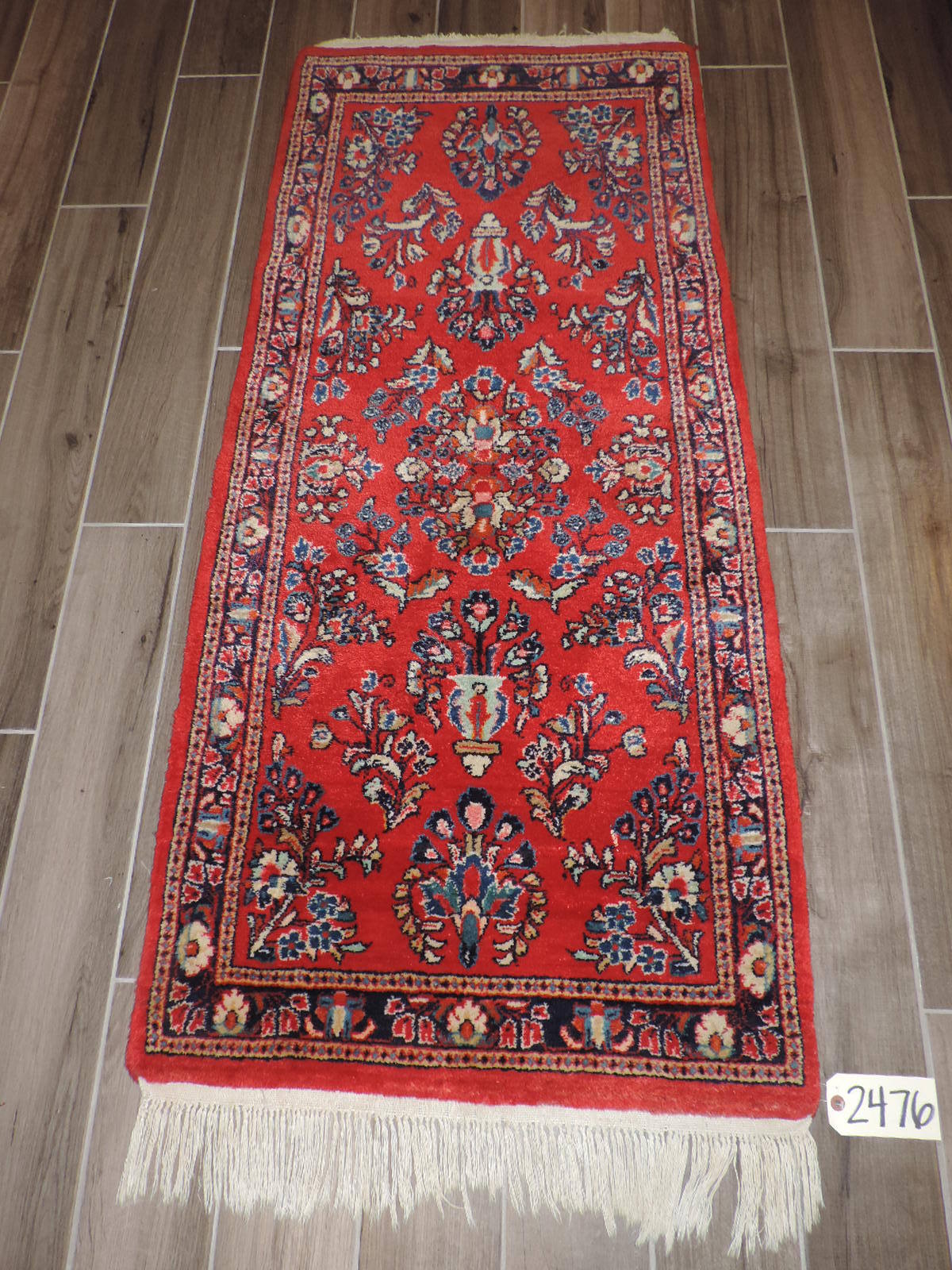2x6ft. Vintage Sarouk Wool Runner gallery