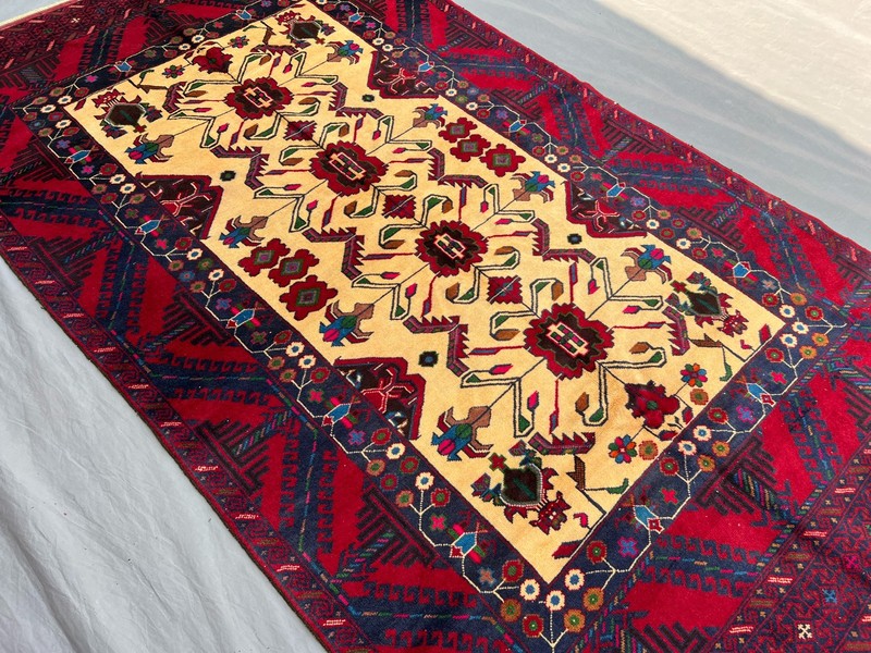 145 X 240 CM Vintage Stunning Taimani Tribal Nomad Carpet gallery
