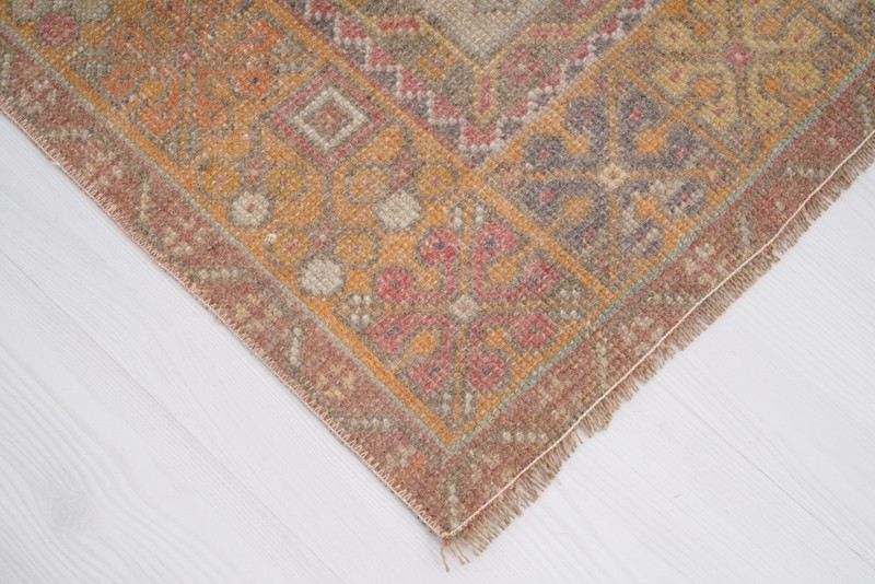 Antique Turkish Rug 4x6, Oversize Vintage Oushak Wool Carpet,Faded Smal Rug,17 gallery