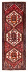 Vintage Hand-knotted Runner Rug 3’7″ x 9’11” Traditional Oriental Wool Carpet
