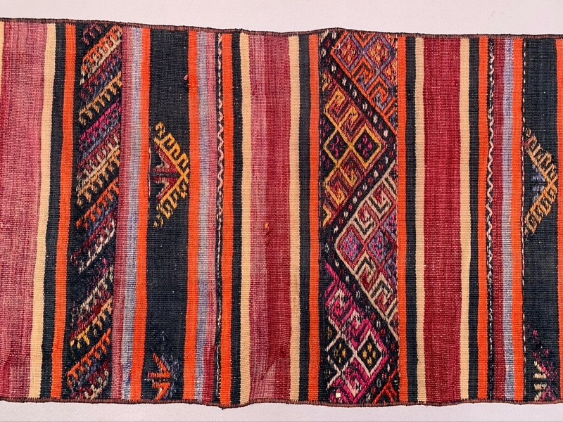 Old Turkish narrow Kilim Runner 318x50 cm shabby chic, vintage kelim gallery