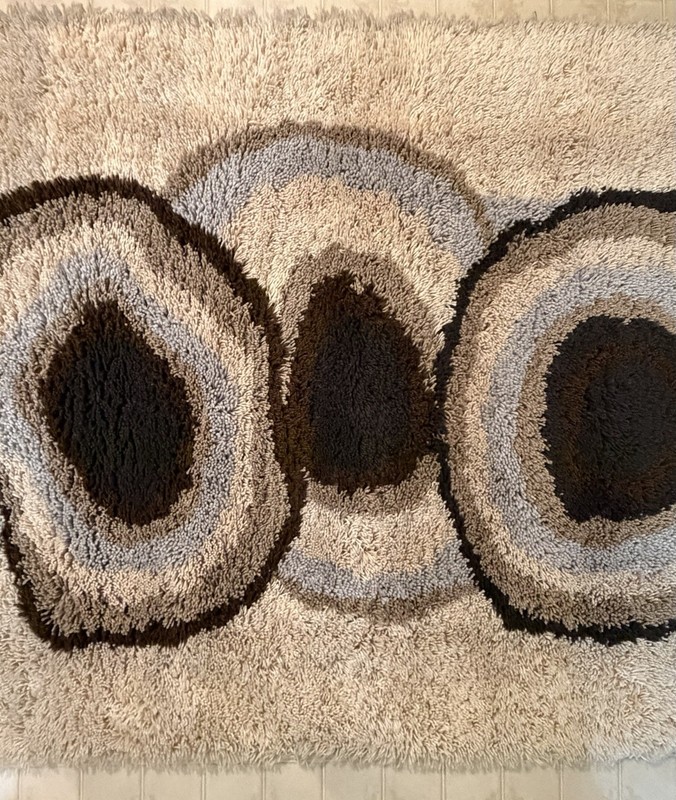 1970s Dania Taepper Era UNUSED Danish Ege Rya Deluxe Rug 4.7 x 6.7 Wool MCM gallery