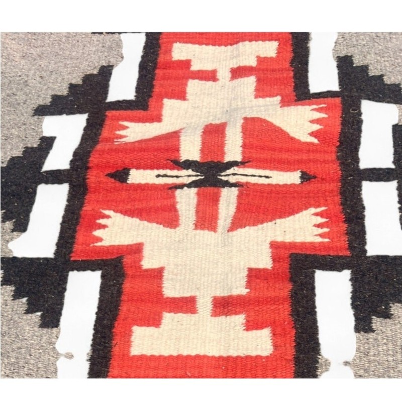 Vintage Native Indian handwoven rug runner KILM Wool Ganado Throw Tapastry gallery