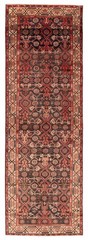 Vintage Hand-knotted Runner Rug 3’8″ x 11’2″ Traditional Oriental Wool Carpet