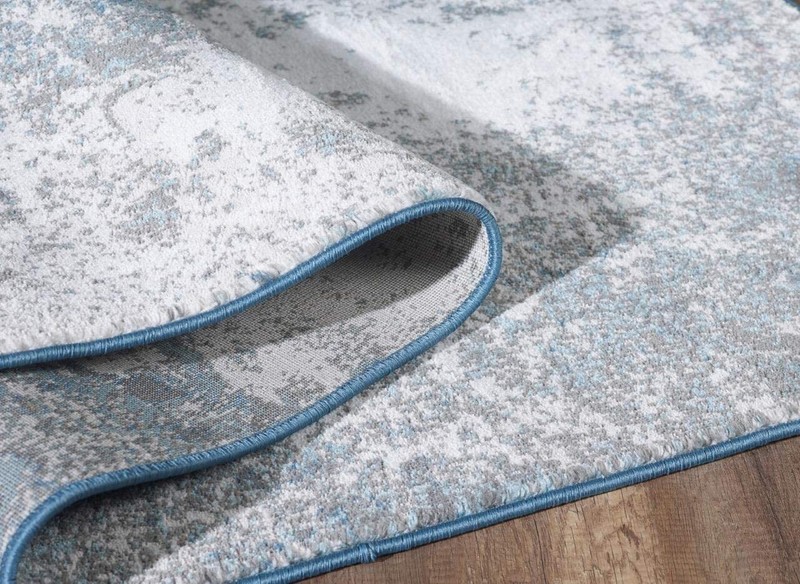 Oriental Area Rugs Blue-Gray Abstract Modern Living Room Carpet Contemporary Rug gallery