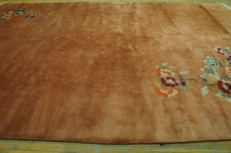 10X14 Antique Chinese Art Deco Wool Area Rug 1935 gallery