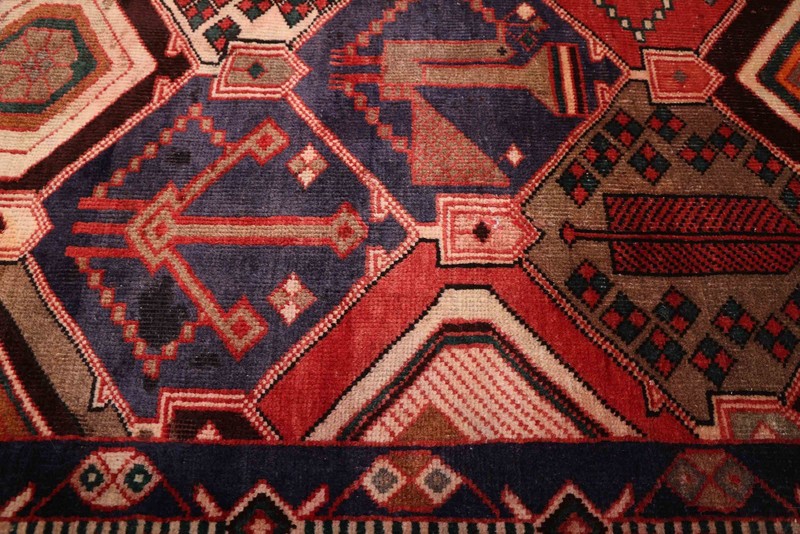Vintage 5'0" x 10'0" Traditional Hand Knotted Vegetable Dye Wool Area Rug gallery