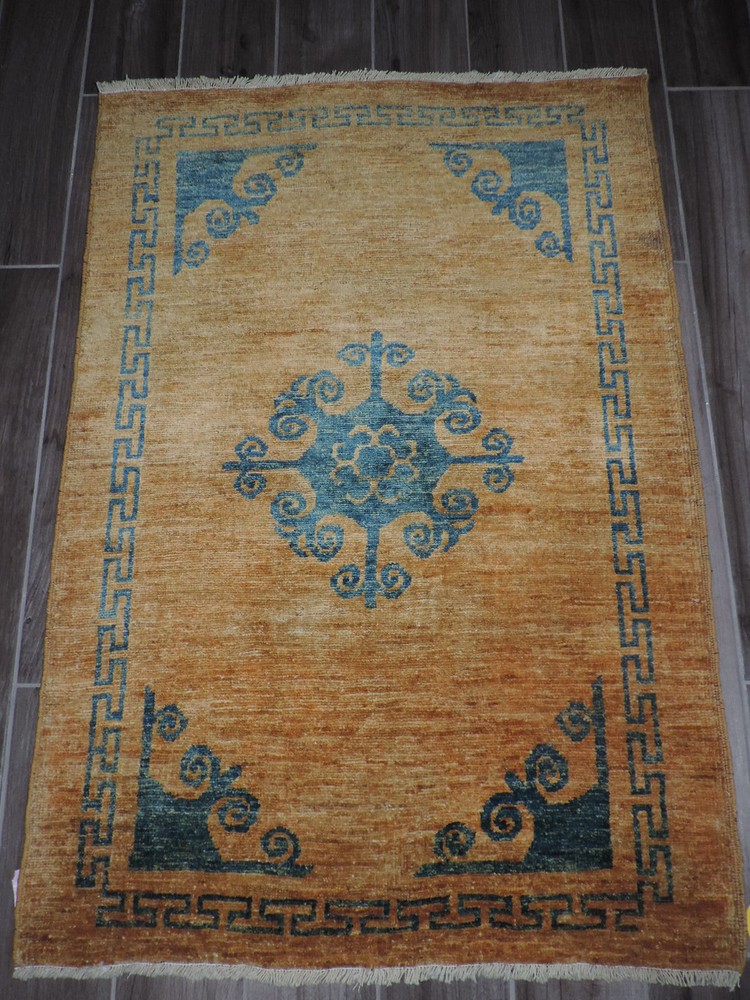 4x2ft. Handmade Afghan Chobi Wool Rug