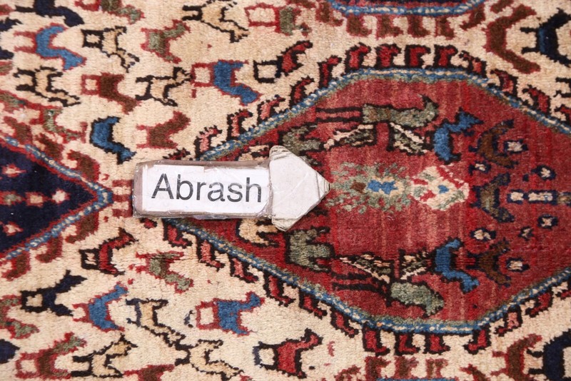 Antique Geometric Tribal Traditional Area Rug Wool Hand-knotted Ivory Carpet 4x5 gallery