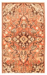 Vintage Hand-Knotted Area Rug 2’11” x 4’10” Traditional Wool Carpet