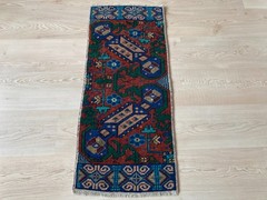 Pink rug, Small rug, Turkish rug, Vintage Rug, Handmade rug, Doormat, 1.3 x 3 ft