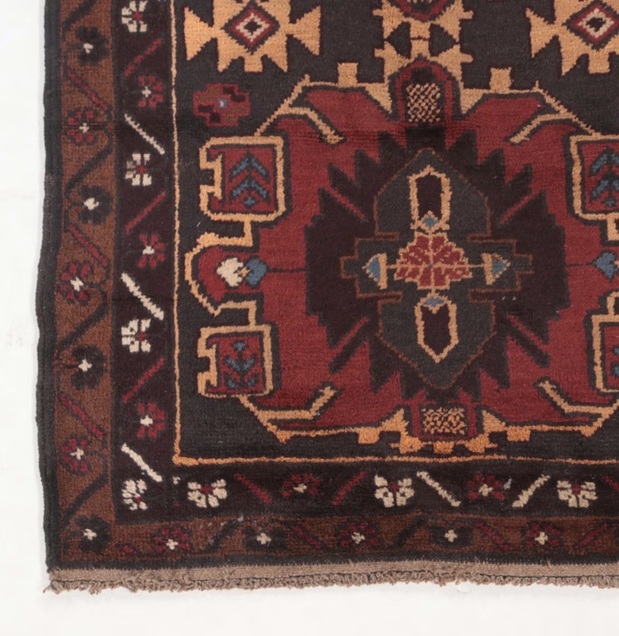 Vintage Hand-Knotted Afghan Balouch Area Rug, Great Condition, 5 x 3 gallery