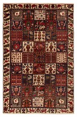 Vintage Red Traditional 4’11” x 7’6″ Hand-Knotted Oriental Wool Area Rug