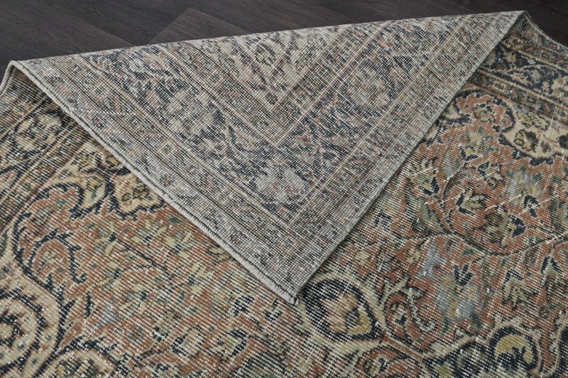 Oushak 5x9,Turkish Rug,vintage,anatolian,PEACH,kilim,Bohemian,handmade,wool gallery