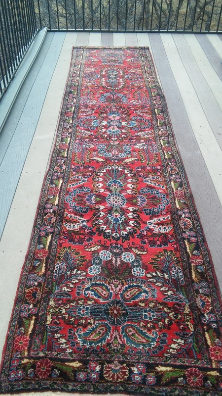 1930'S 100% ALL ORIGINAL FULL PILE PERSSIANE SAROUK LILIHAN ORIENTAL RUNNER RUG gallery