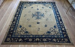 Antique Chinese Art Deco Rug 8’x9’7″