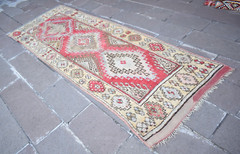 Antique Turkish Rug 44” x 125” Anatolian Collector’s Item Cappadocia Wool Rug