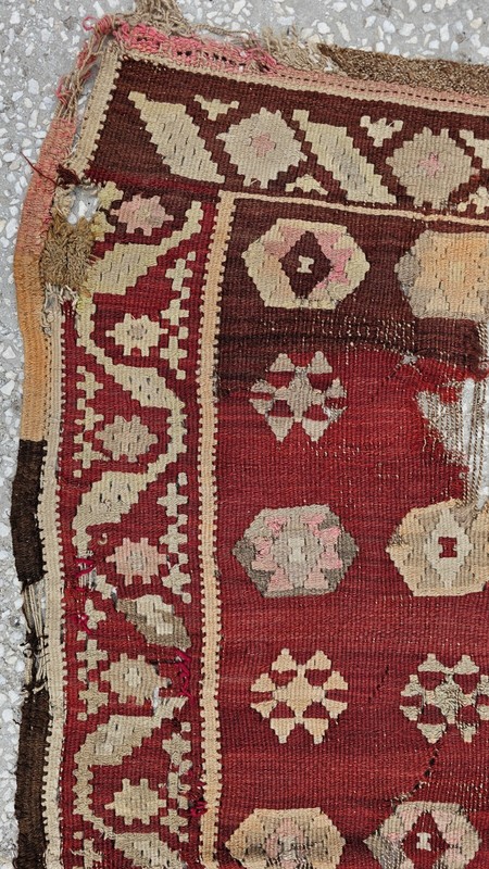 Hand knotted rugs, 1800s Rugs, Antique Rug, rare finds, wool fragment kilim gallery