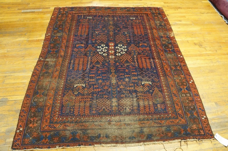 Mid 19th Century Antique Tribal Afghan tribal Rug gallery