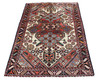 Terra Cotta Geometric Tribal Turkish 3' 7" x 4' 11" Brown Hand Knotted Area Rug gallery
