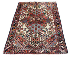 Terra Cotta Geometric Tribal Turkish 3′ 7″ x 4′ 11″ Brown Hand Knotted Area Rug