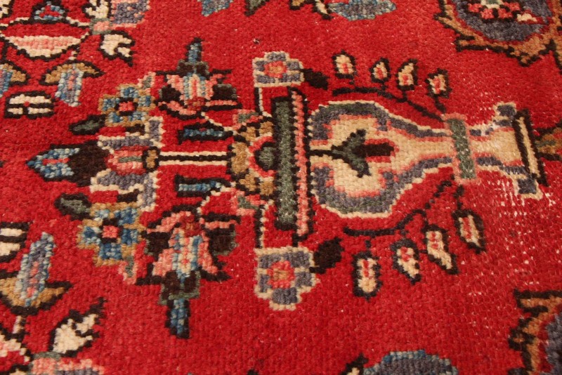 3'3" x 9'8" Vintage Hand-knotted Runner Rug Traditional Oriental Wool Carpet gallery
