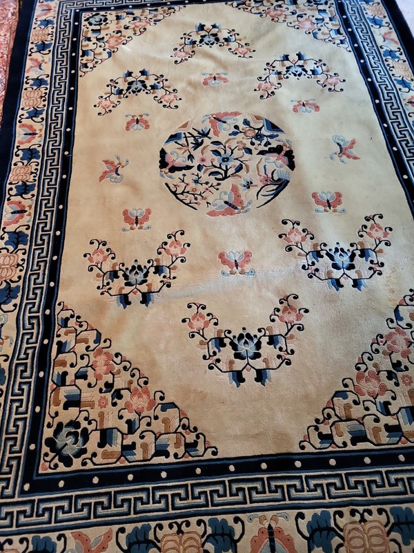 SUMMER SALE! CHARMING HIGH END SEMI-ANTIQUE 1960S CHINESE ART DECO RUG 6X9 gallery