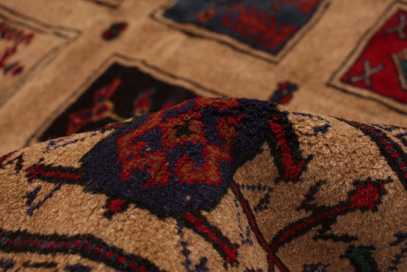 Vintage 6'11" x 10'1" Traditional Hand Knotted Vegetable Dye Wool Area Rug gallery
