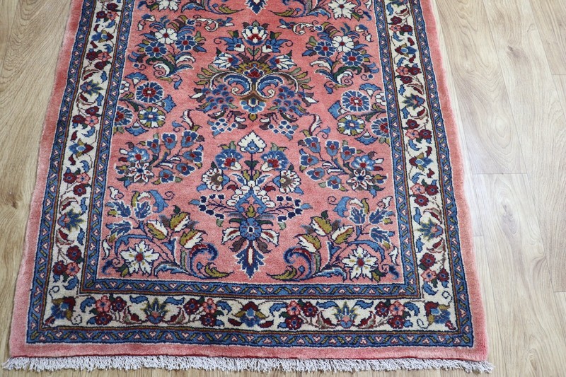 FINE HANDMADE ORIENTAL WOOL RUUNER EXCELLENT CONDITION 400 X 90 CM gallery