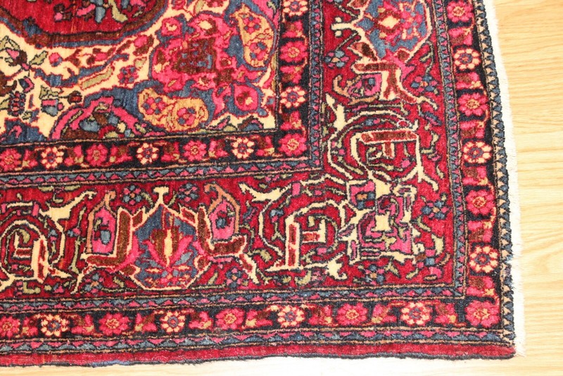 Antique Lilihan Rug, Circa 1920's Handmade hand knotted Authentic Rug Medallion gallery
