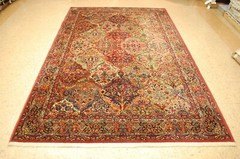 MINT AUTHENTIC KARASTAN KIRMAN MULTI_COLOR PANEL PATTERN #717 RUG CARPET 5.9×9