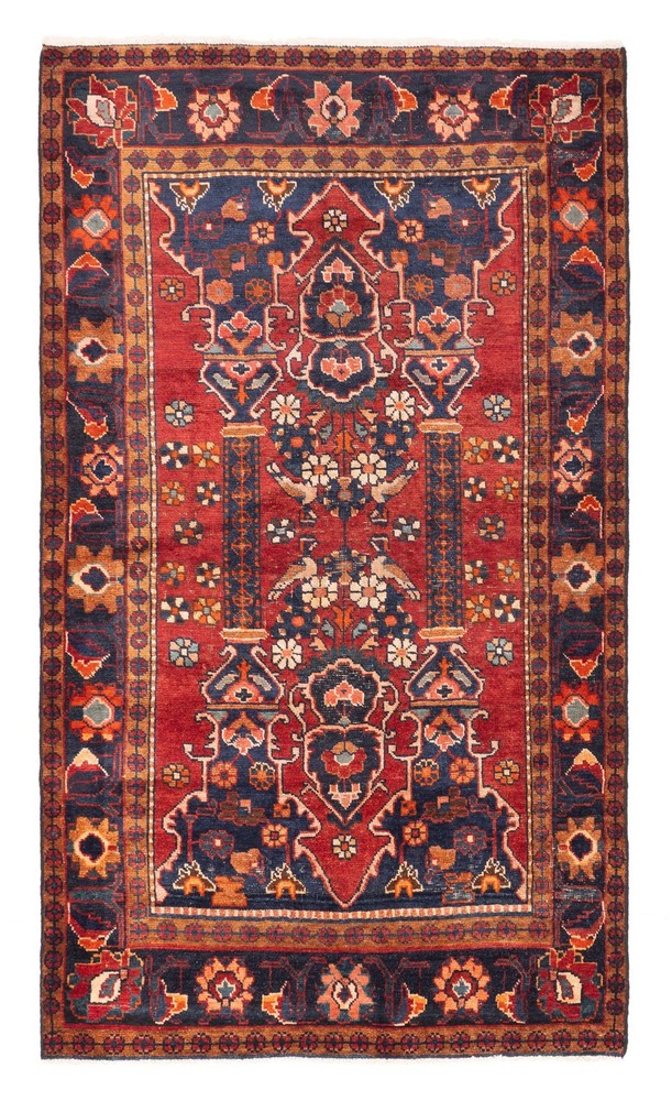 Traditional Vintage Hand-Knotted Area Rug 4'5" x 7'8" Oriental Wool Carpet