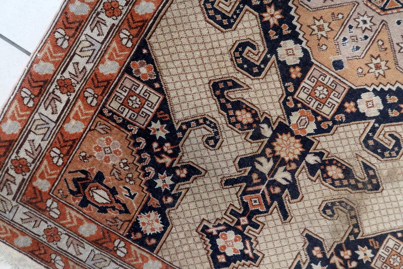 Handmade vintage Turkish Sivas rug 3.8' x 6.3' (118cm x 194cm) 1950s - 1C1061 gallery