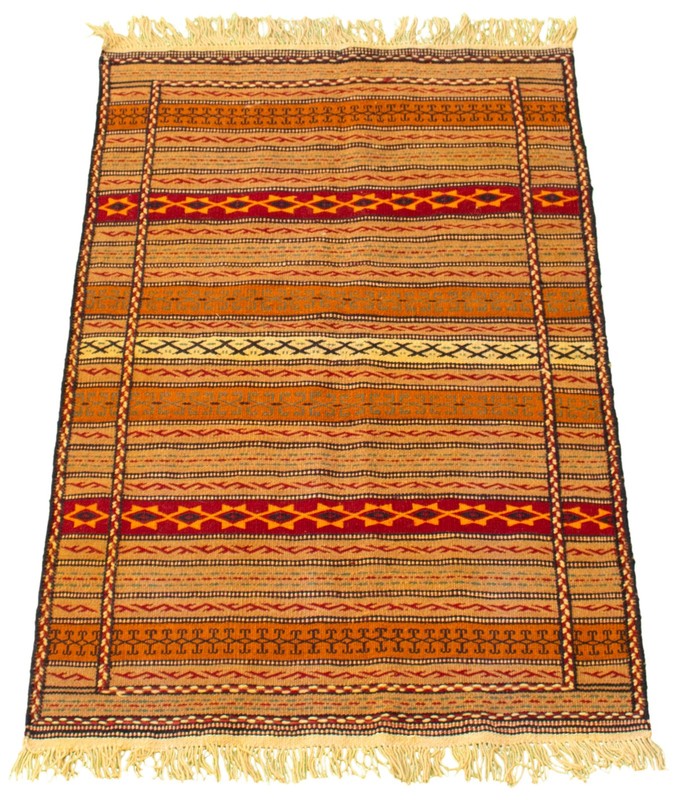 Vintage 3'4" x 5'2" Traditional Wool Hand Woven Oriental Area Rug gallery