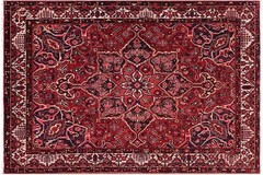 Bold & Beautiful Hand-Knotted Wool Area Rug – Geometric Medallion 10’6″ x 12’3″