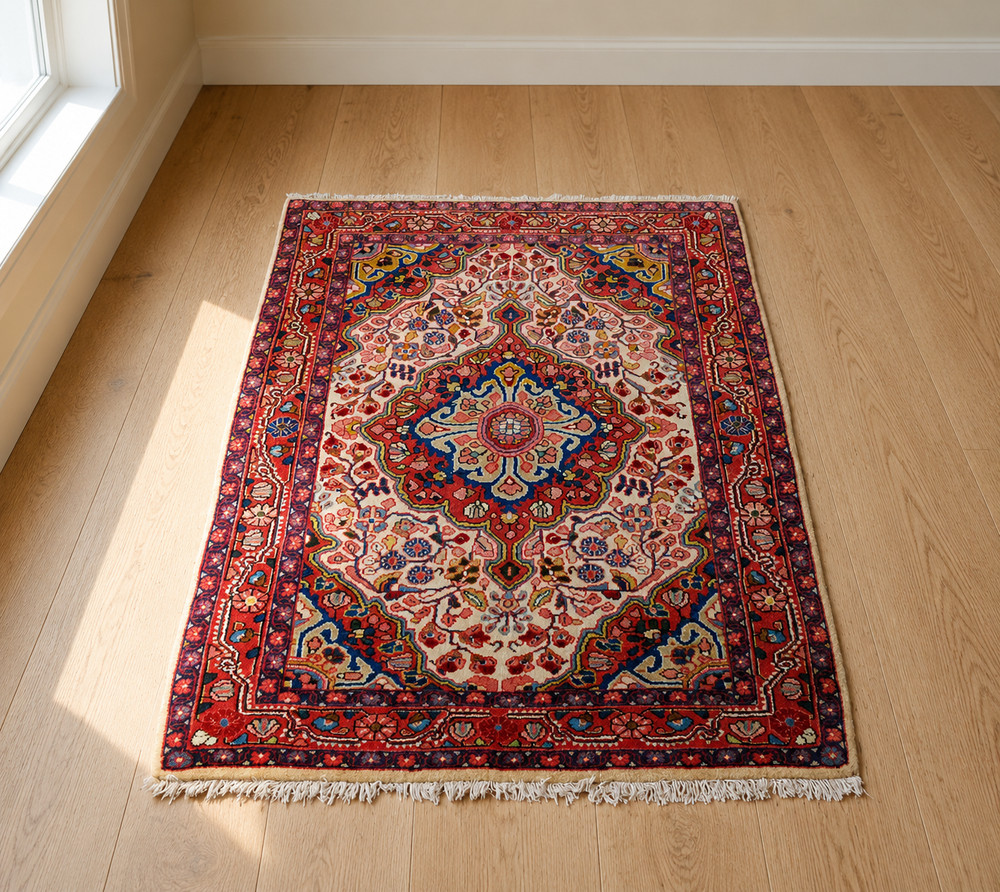 NATURAL WOOL Old Oriental Rugs, Hand Woven,knotted size Approximately 2'9" x 3'6