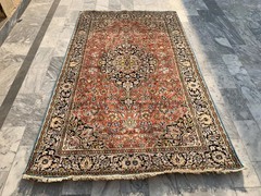 COLLECTORS PIECE Vintage Pure Natural Silk Super Fine Quality Pictorial Carpet