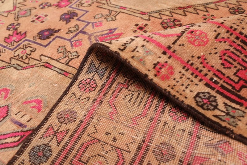 Vintage Hand-knotted Runner Rug 3'7" x 9'11" Traditional Oriental Wool Carpet gallery