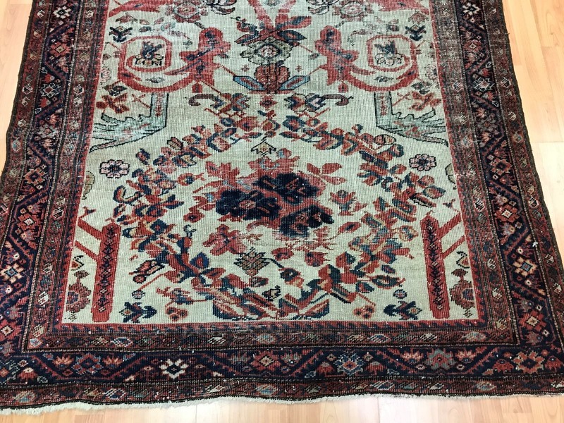 4'3" x 6'8" Antique Turkish Floral Oriental Rug - 1880s - Hand Made gallery