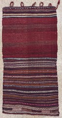 Vintage Qashqai Kilim Rug 2×4 Wool Handwoven Flatweave Tribal Area Runner