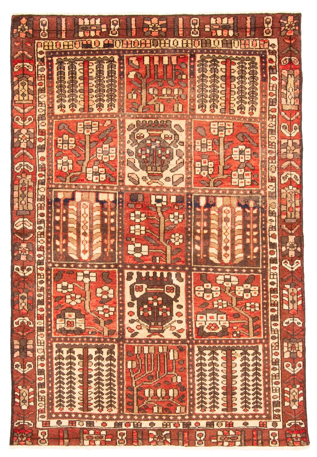 Traditional Vintage Hand-Knotted Area Rug 4'2" x 6'5" Oriental Wool Carpet gallery