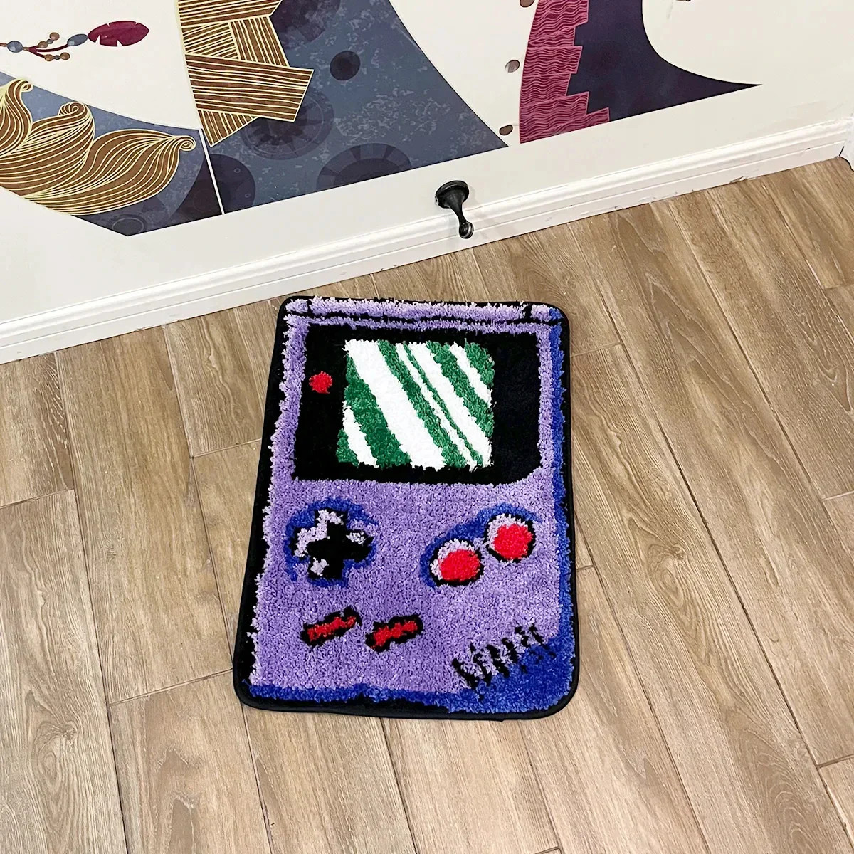 Hand-held Game Device Tufted Rug Gaming Funny Childhood Memories Flocking Carpet gallery